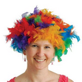 Rainbow Feather Wig